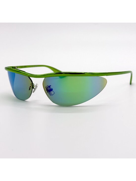 NEW BOTTEGA VENETA SUNGLASSES BV1174S 003 GREEN/GREEN UNISEX EYEWEAR main image 7